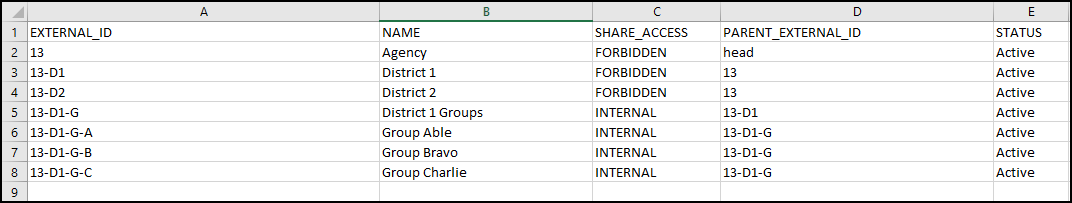 Image showing an example CSV file download.