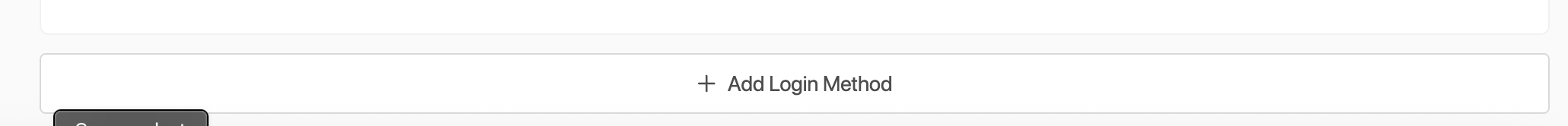 An image of the + Add Login Method button