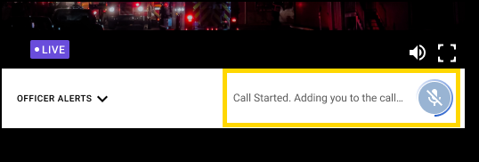 Shows the Multiple Call Started prompt.