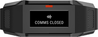 Shows COMMS CLOSED on the Body 4 display.
