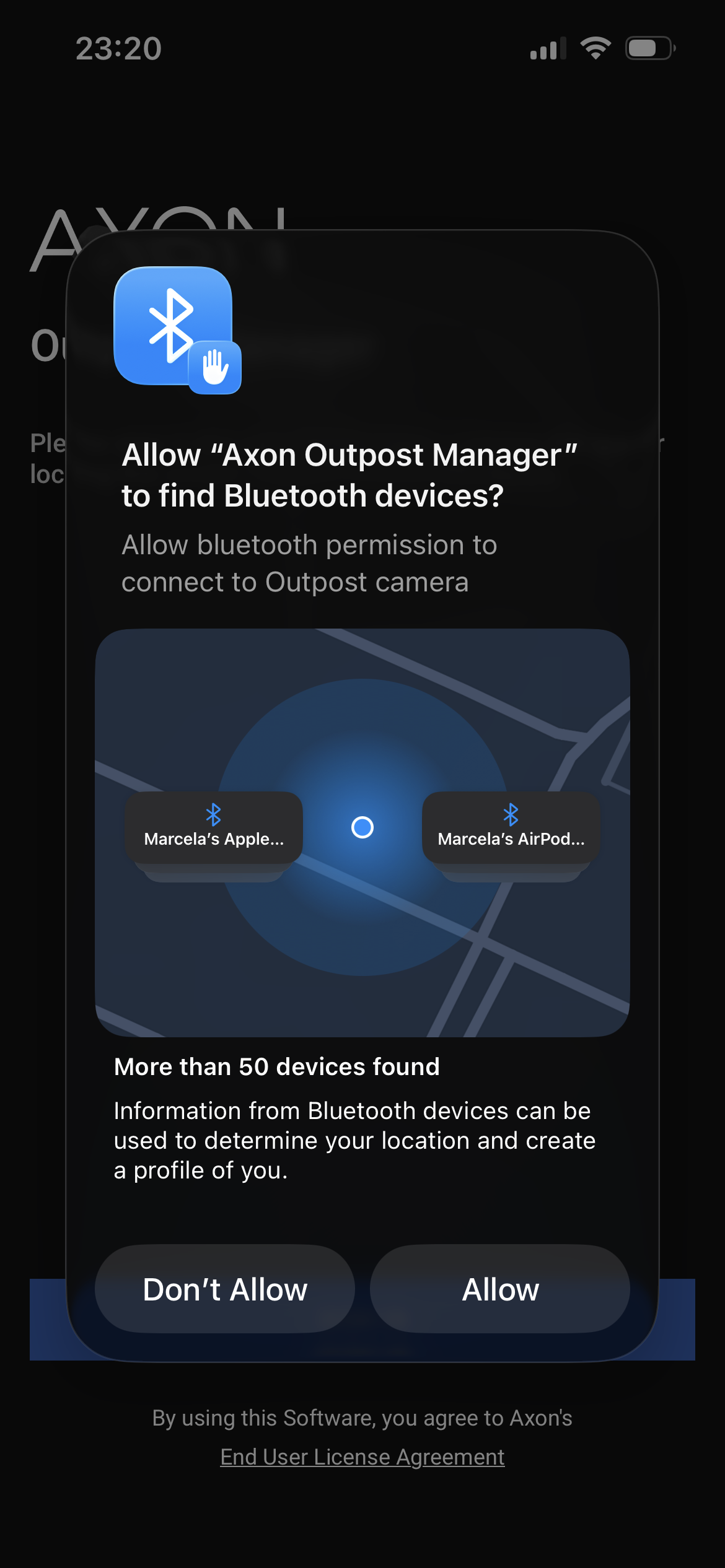 AOM bluetooth setting.