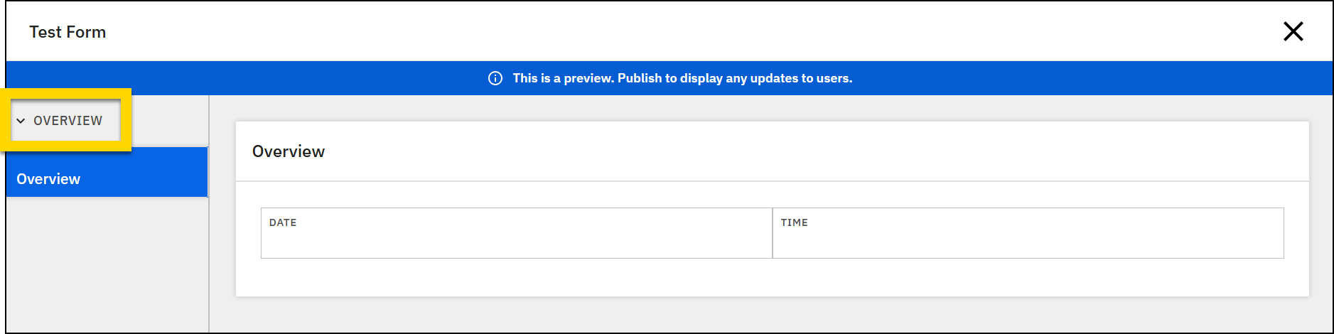 Screenshot of empty form. Add Card button is highlighted.