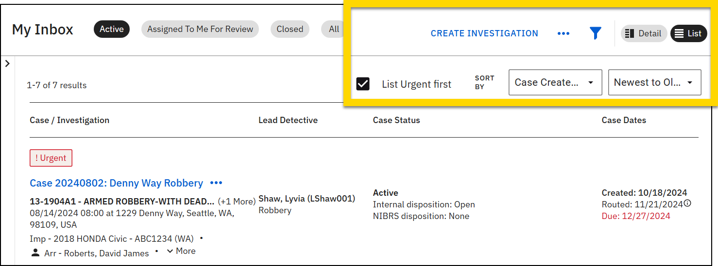 Shows how to adjust the inbox views and take various actions.