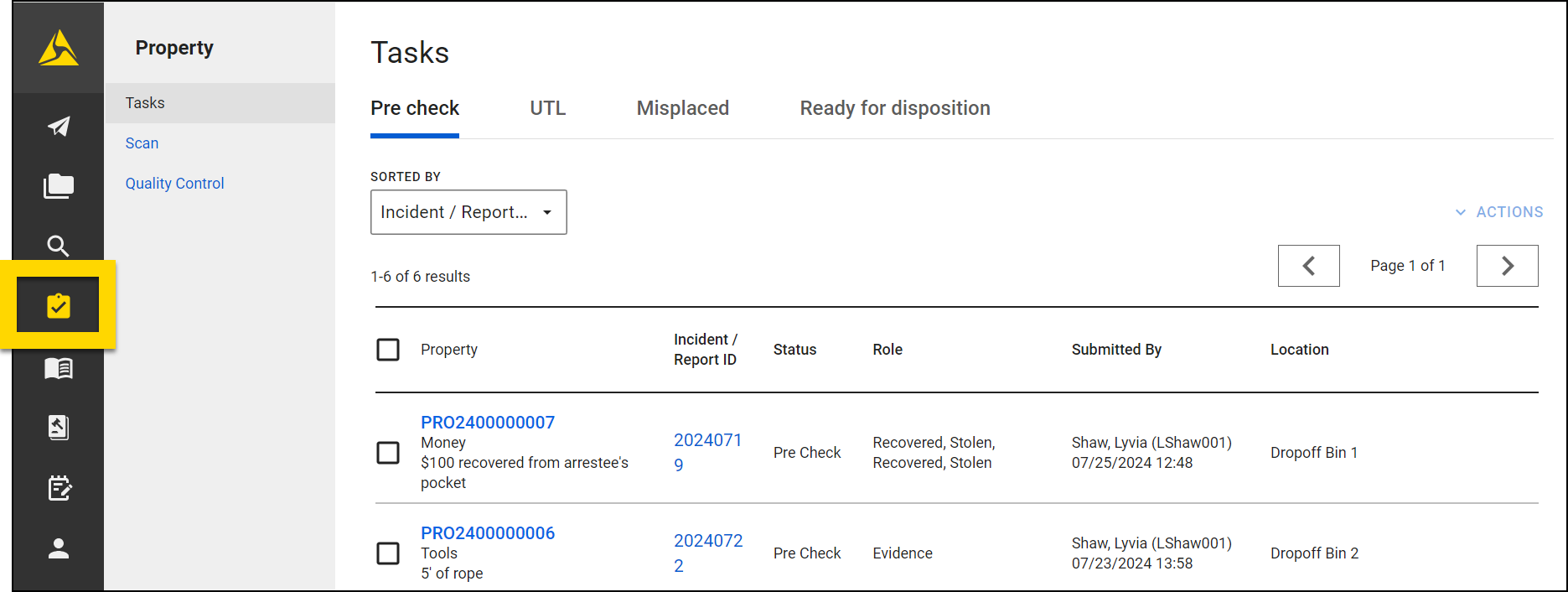 Shows how to access the Property module.