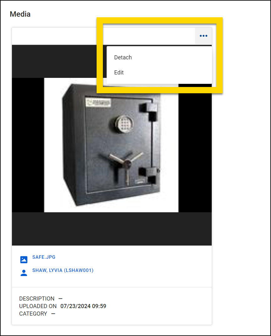 Shows how to update a file that has been added to a property profile.