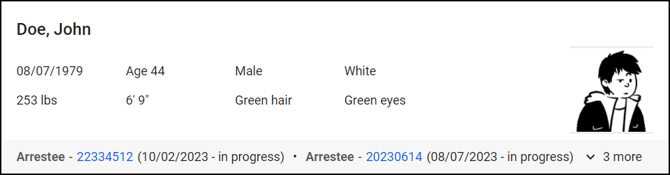 Shows the search result preview for People Search.