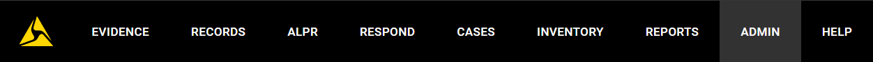 Admin menu
