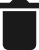 Trash can button icon