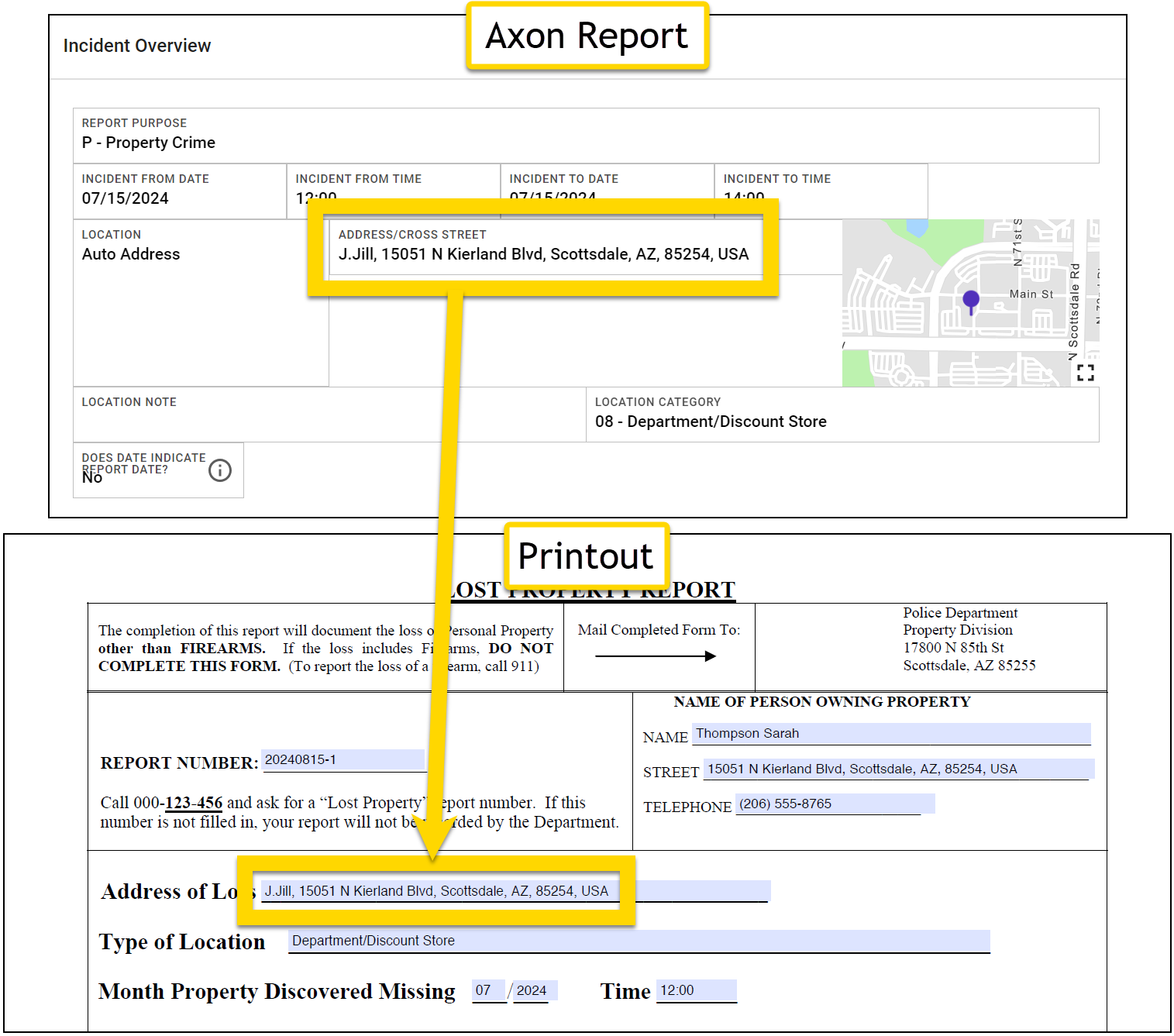 Shows the pick operation.