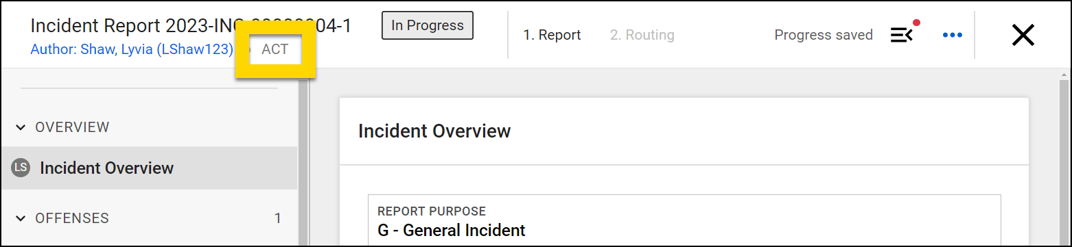 Shows how reports are auto-assigned to a district based on the district the user belongs to.