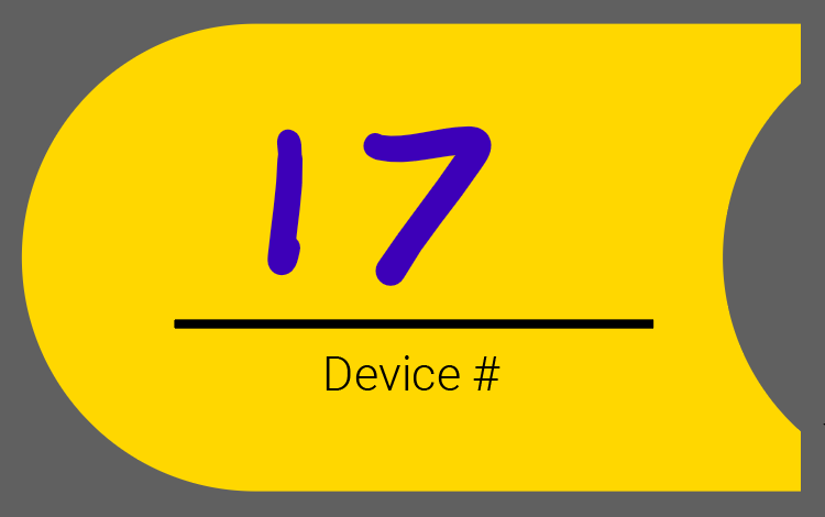 Device # sticker