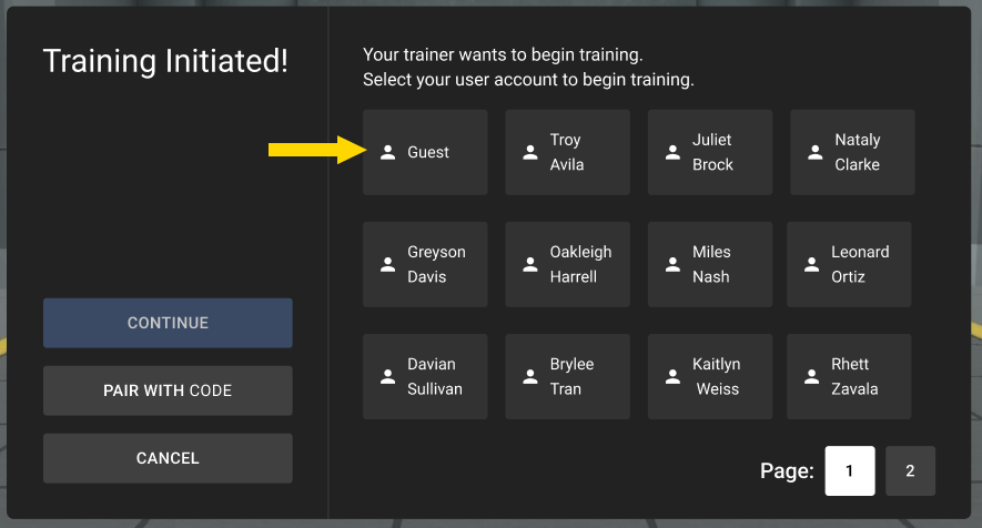 Guest button Guest button