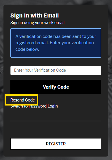 Switch to Password Login button Switch to Password Login button