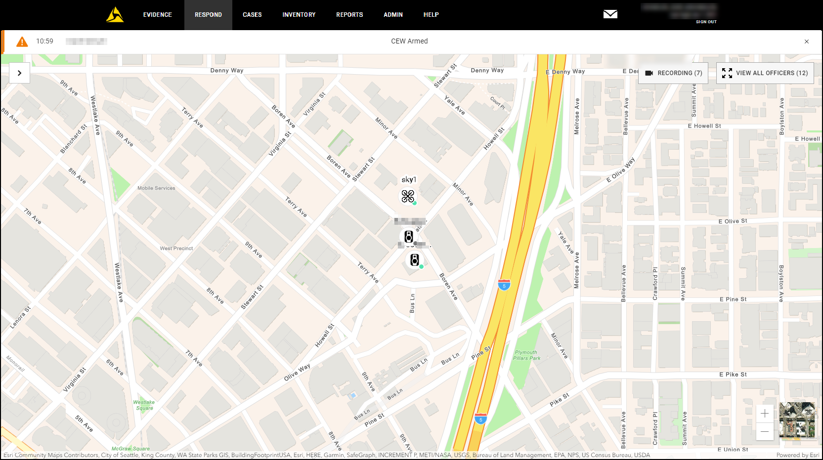 Shows the main Respond map window.
