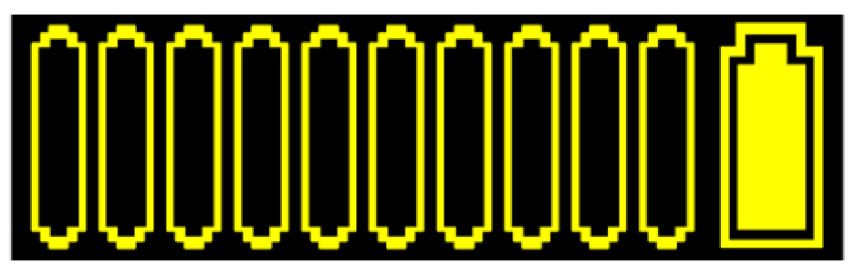 10 expended cartridges